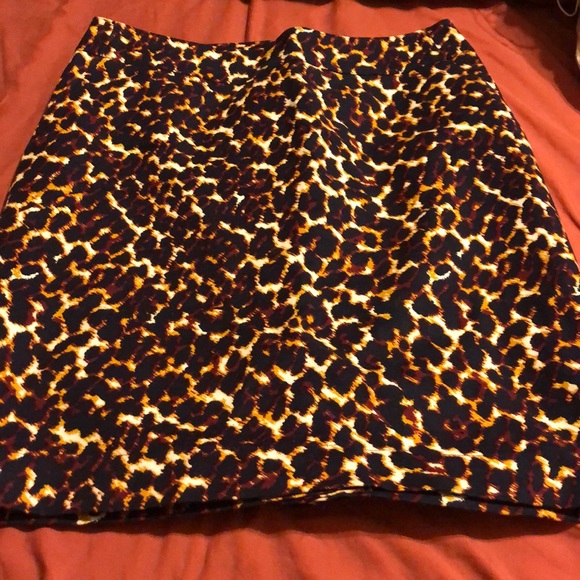 Navy Printed Skirt - Picture 1 of 4